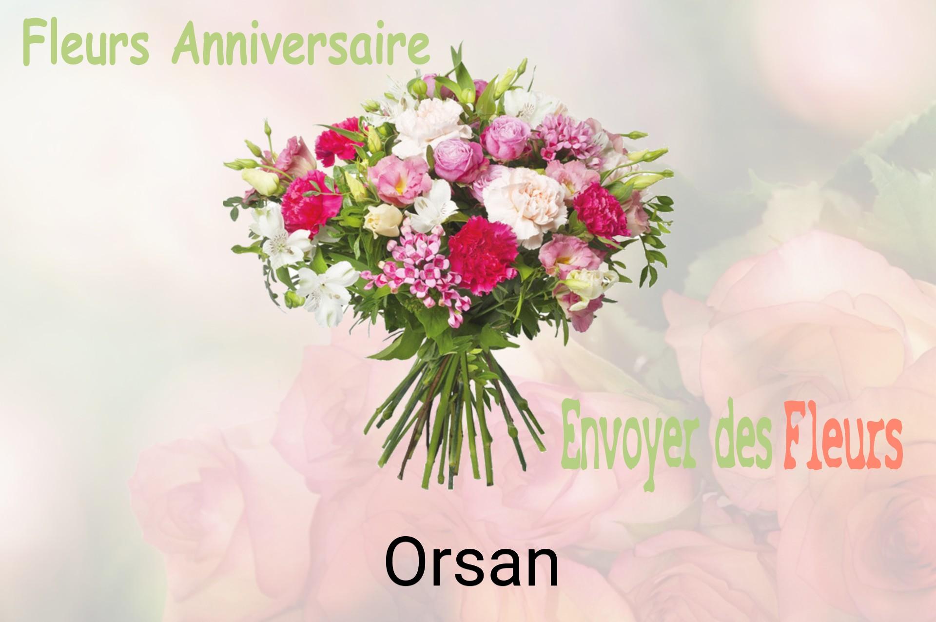 Bouquet de fleurs d’anniversaire livré à Orsan